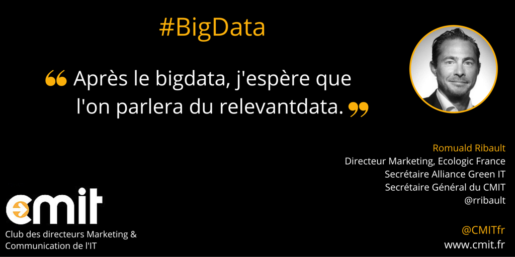 Citation CMIT Romuald Ribault #BigData